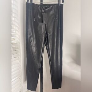 Black Faux Leather Leggings